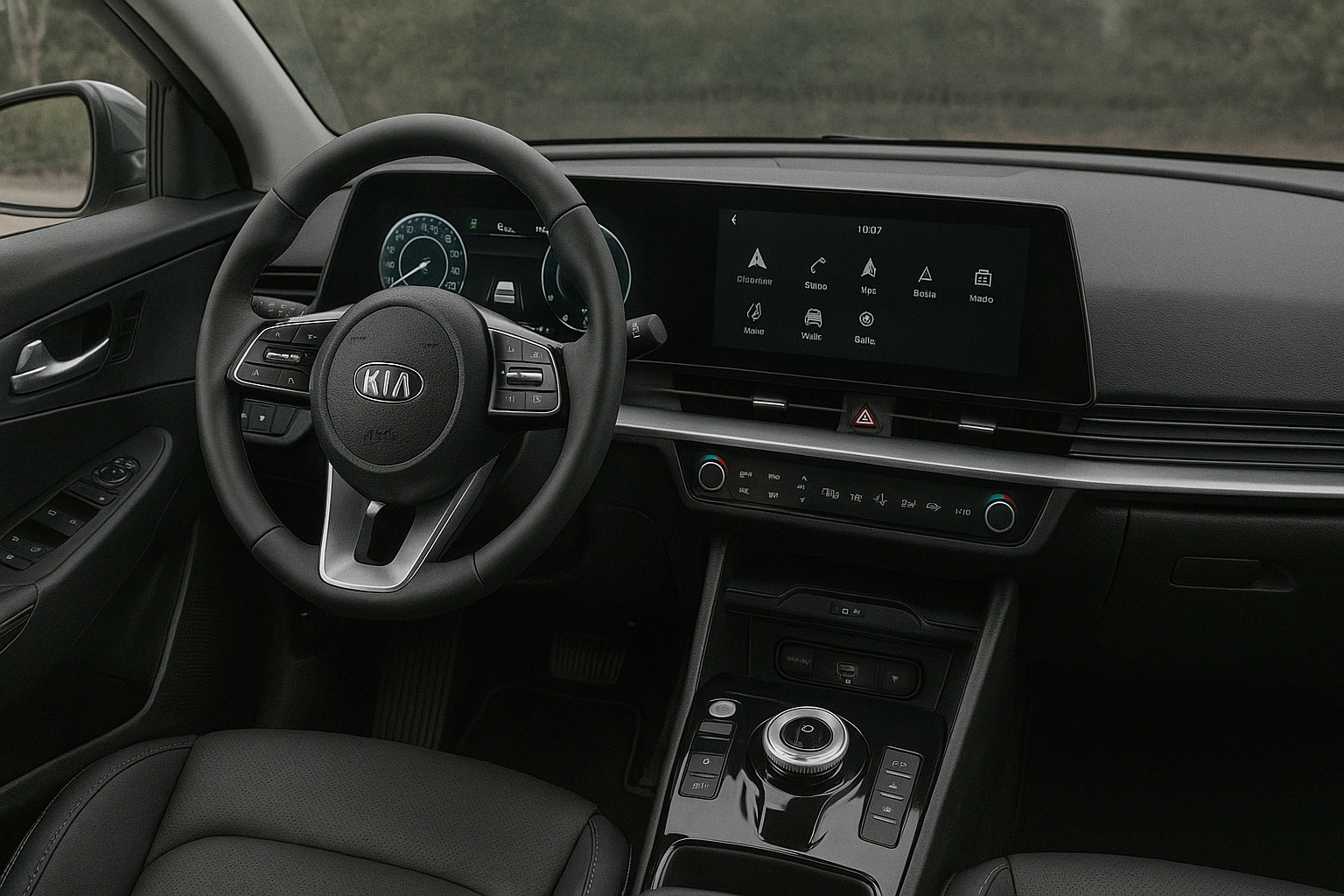 Modern Kia car interior